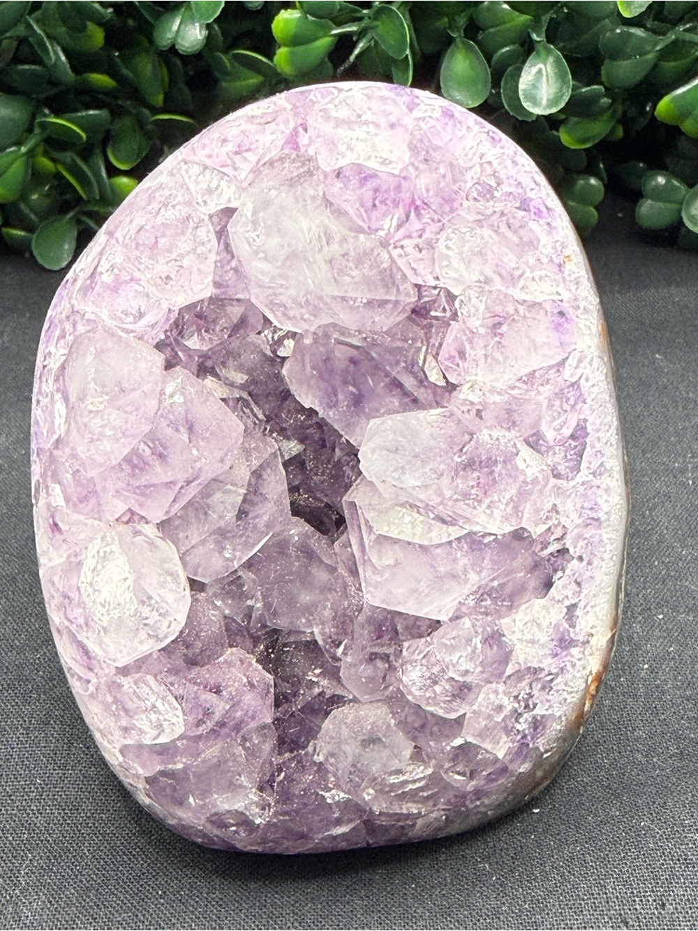 Natural Self-Standing Amethyst Geode Crystal Cluster